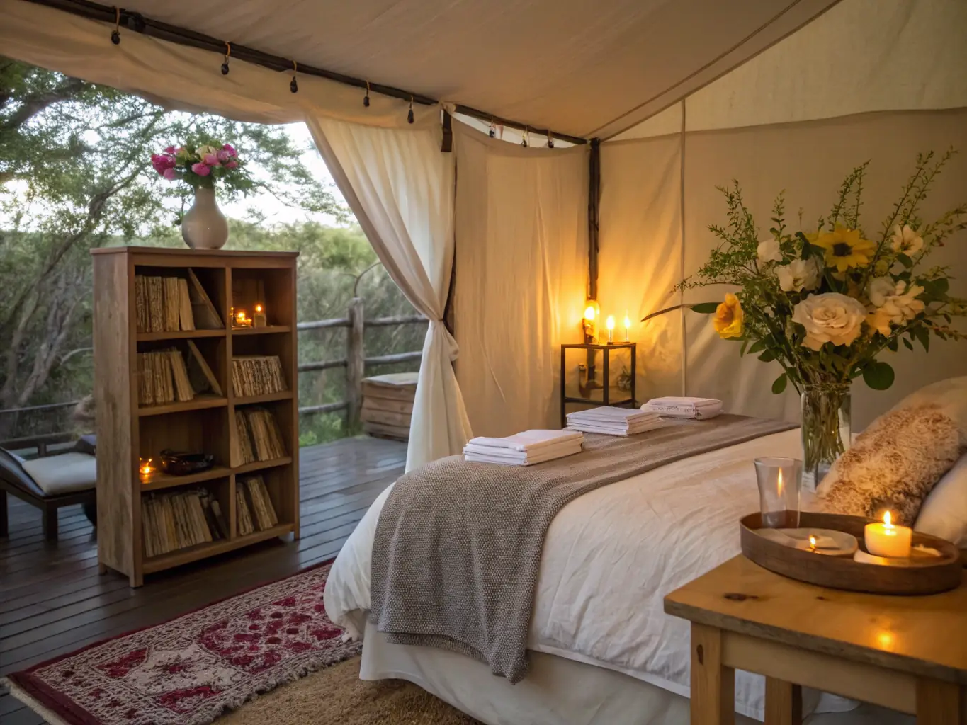 An image of a cozy and inviting temporary shelter, showcasing the safe and supportive environment provided by AVAF for women and young girls in need.