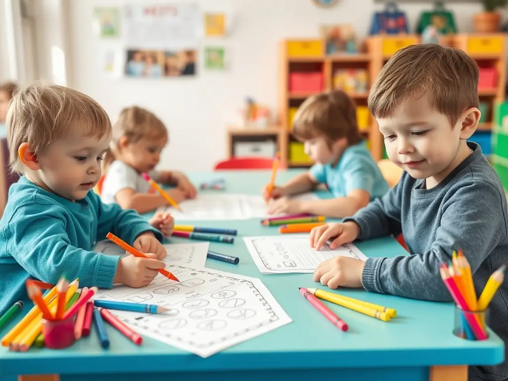 A photograph showing young girls participating in an educational activity at AVAF, such as reading or arts and crafts. The image captures the joy and enthusiasm of the children as they learn and grow in a supportive environment.